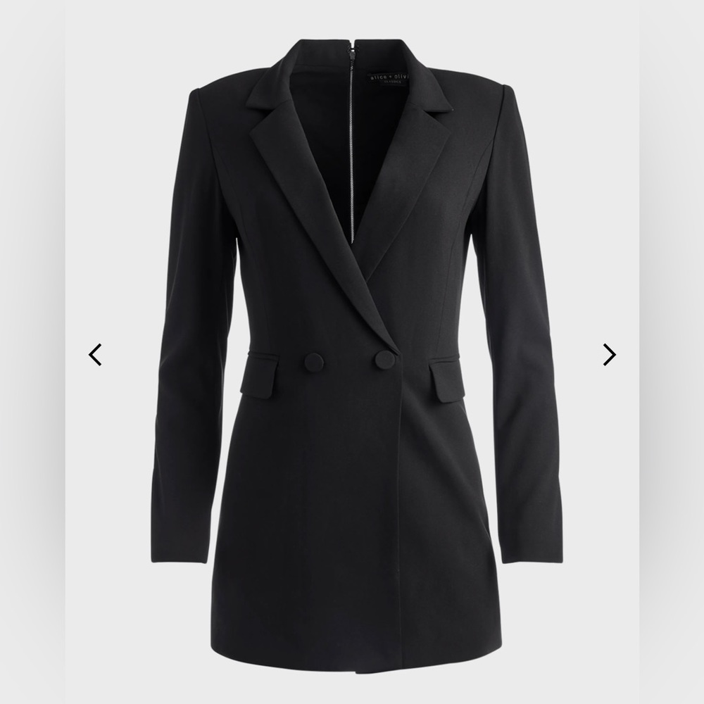 Alice + Olivia Kyrie Tuxedo Dress Coat